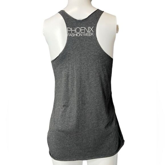 TOP 40 Fashion Week Casual Tank Top Grey Size Small - Picture 2 of 3